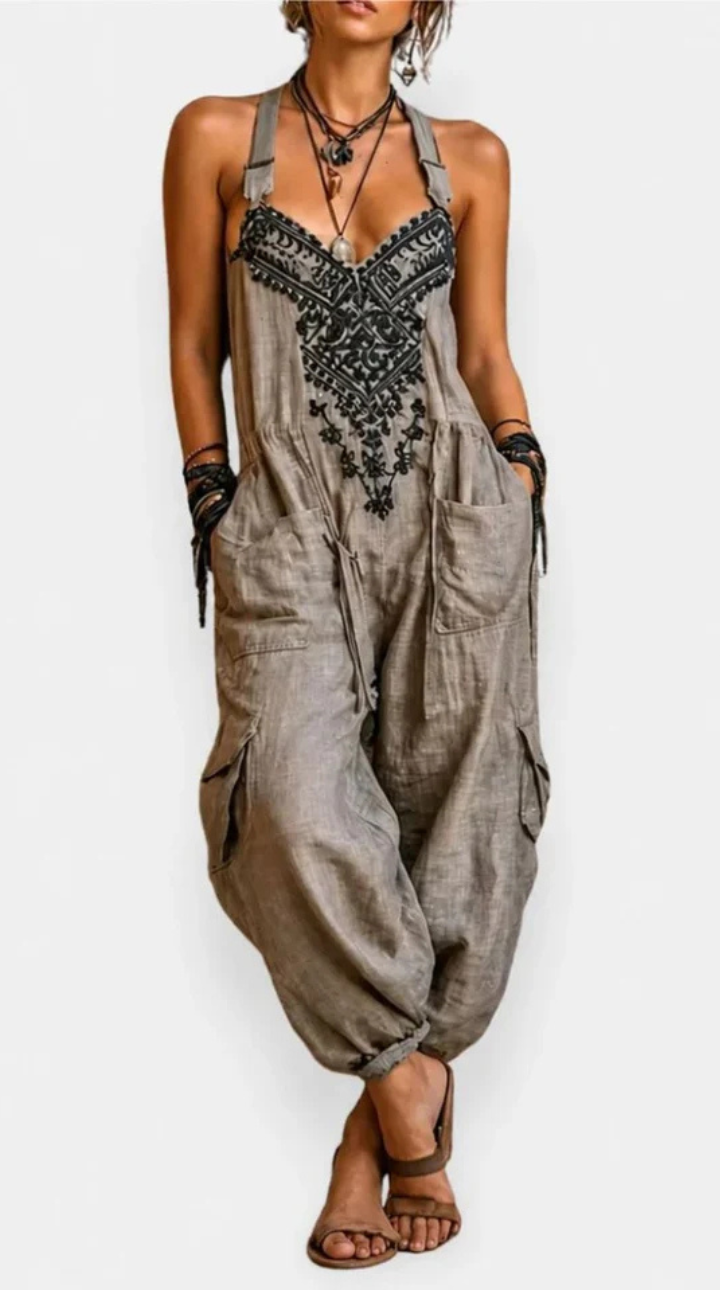 Emma - Peto estilo bohemio con bolsillos de parche