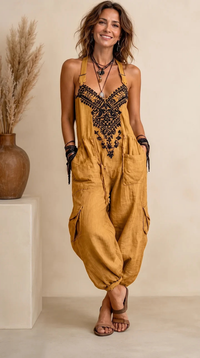 Emma - Peto estilo bohemio con bolsillos de parche